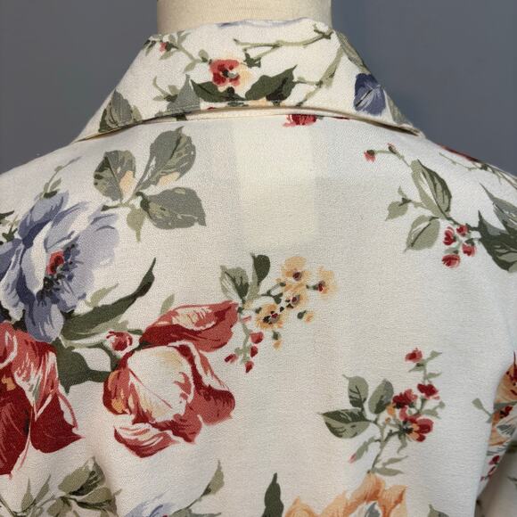 Vintage Toni Garment white and pink floral skirt suit set, women’s size medium - Picture 11 of 12